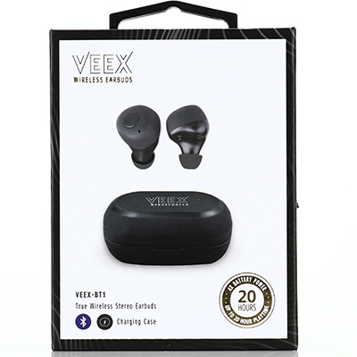 אוזניות VEEX-BT1 - שחור - 1 יח'
