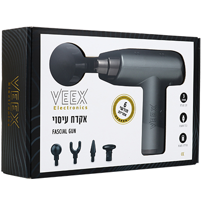 אקדח עיסוי - צבע אפור - 1 יח'