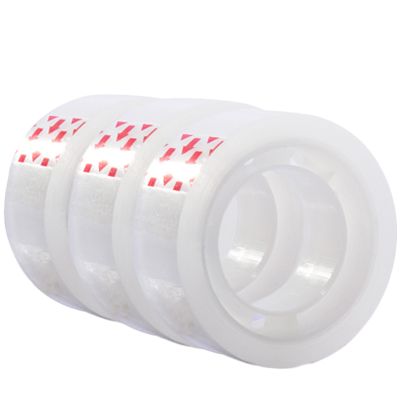 סלוטייפ קטן 3/4" שקוף - מארז 3 יח'