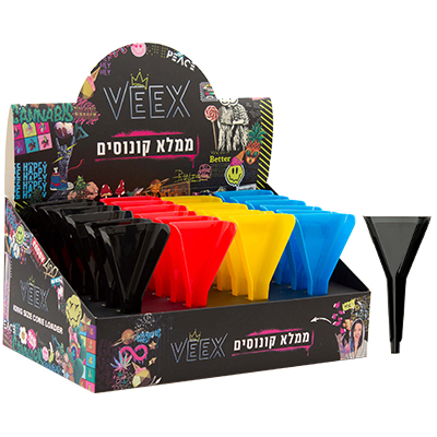 ממלא קונוסים צבעוני וויקס - 24 יח' במארז