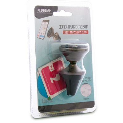 מעמד מגנטי 360° תופסן למזגן הרכב SIGMA