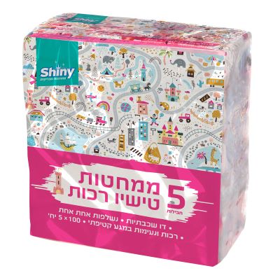 ממחטות טישיו דו שכבתי מארז 100*5