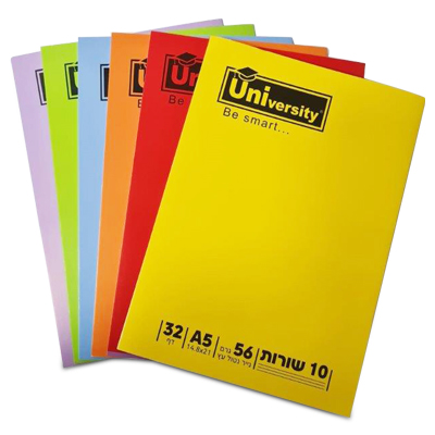 מחברת A5 סיכה 10 שורות - מארז 10 יח'