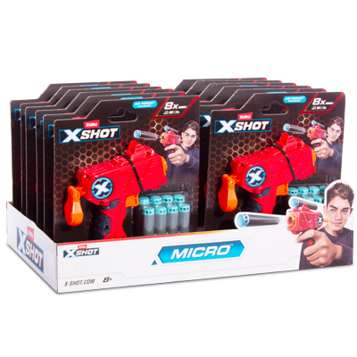 אקדח חצים אקס שוט - מארז 12 יח'