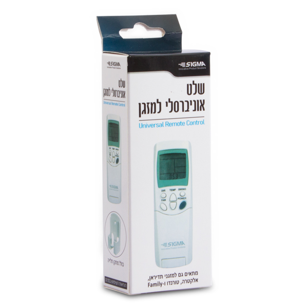 שלט אוניברסלי למזגנים סיגמא - 1 יח'