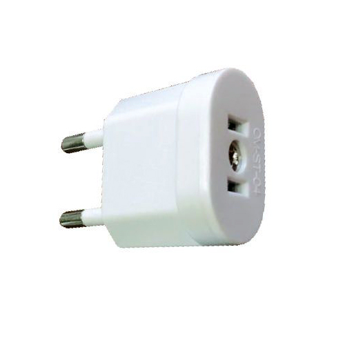 מתאם משקע אמריקאי לשקע דו פיני 10A OMEGA