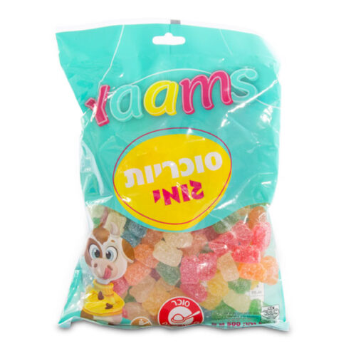 גומי דובי מצופה סוכר יאמס שקית 500 גרם