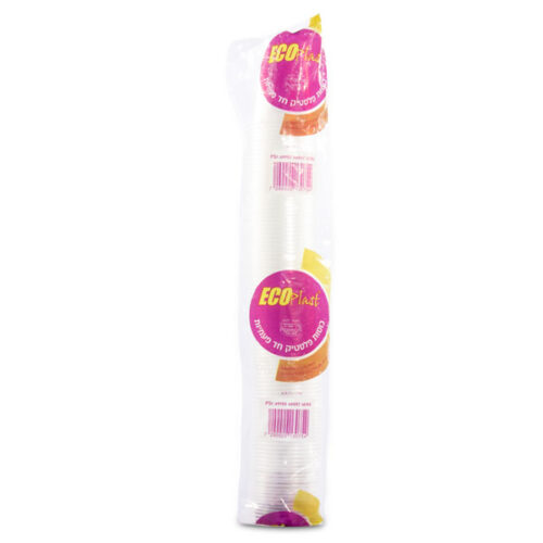 כוסות פלסטיק 180מ"ל שרוול 100 יח'