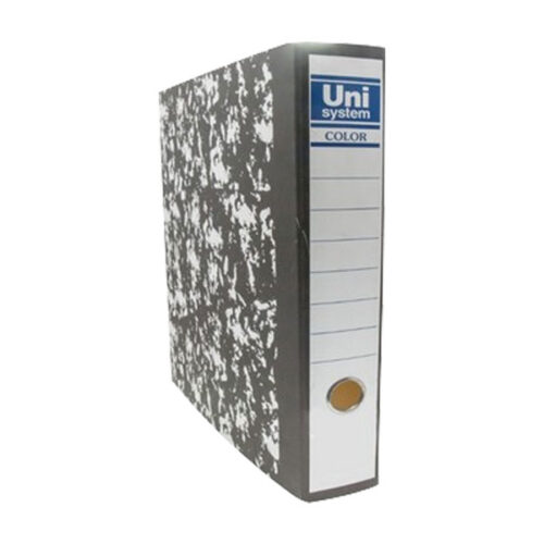 קלסר משרדי UNI שחור לבן גב 8 - 1 יח'