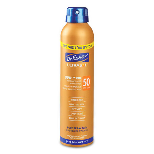 ספריי הגנה שקוף ד"ר פישר 200 מ"ל SPF 50