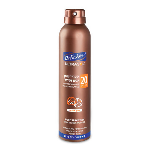 ספריי שמן אגוזים ד"ר פישר 200 מ"ל SPF 20
