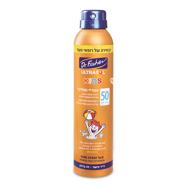 ספריי הגנה תחליבי לילדים ד"ר פישר 200 מ"ל SPF 50