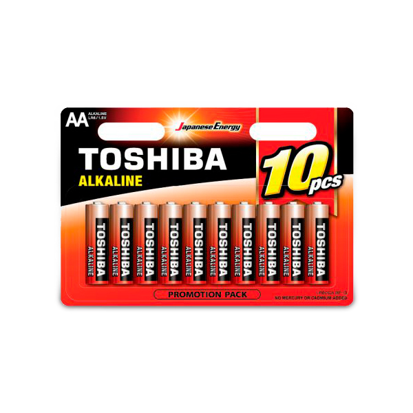 סוללה TOSHIBA AA - עשר יח' - מארז 12 יח'