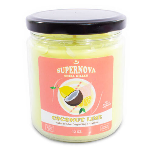 נר לנטרול ריחות עשן SUPERNOVA קוקוס ליים