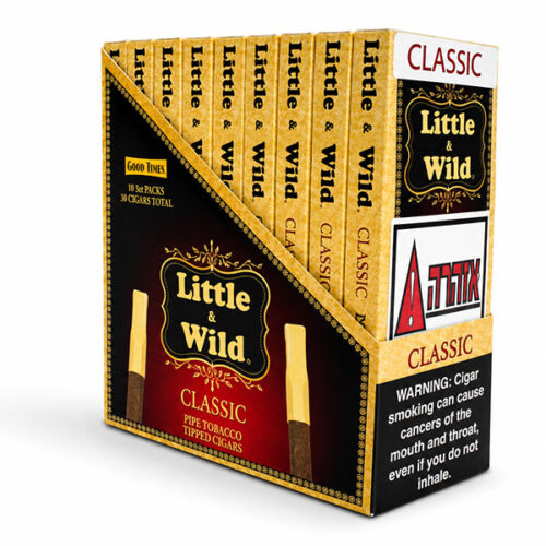 סיגרלות Little & Wild ליטל אנד ווילד עם פיית פלסטיק קלאסי - מארז 10 יח'