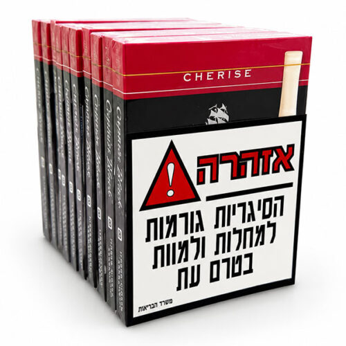 סיגרלות Cherise Capitan Black מיני עם פילטר מארז 10 יח'
