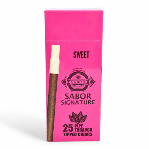 סיגרלות SABOR מתוק עם פיית פלסטיק 25 יח'
