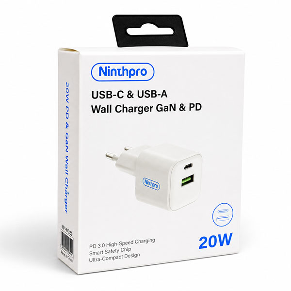 מטען קיר USB/USB-C 20W